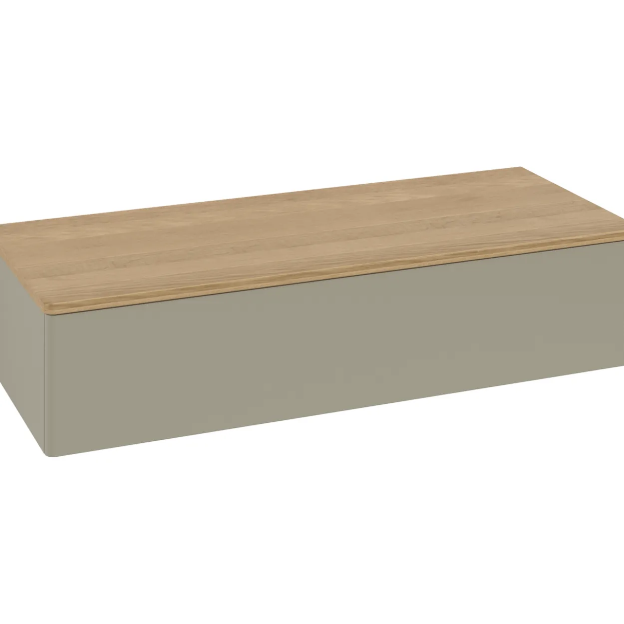 V&b antao sideskap 1 skuff glatt 1200x268x500 stengrå/eik
