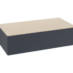 V&b antao sideskap 1 skuff rillet 1000x268x500 blå/créme