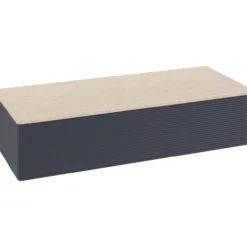 V&b antao sideskap 1 skuff rillet 1200x268x500 blå/créme
