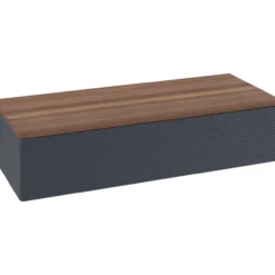 V&b antao sideskap 1 skuff rillet 1200x268x500 blå/valnøtt