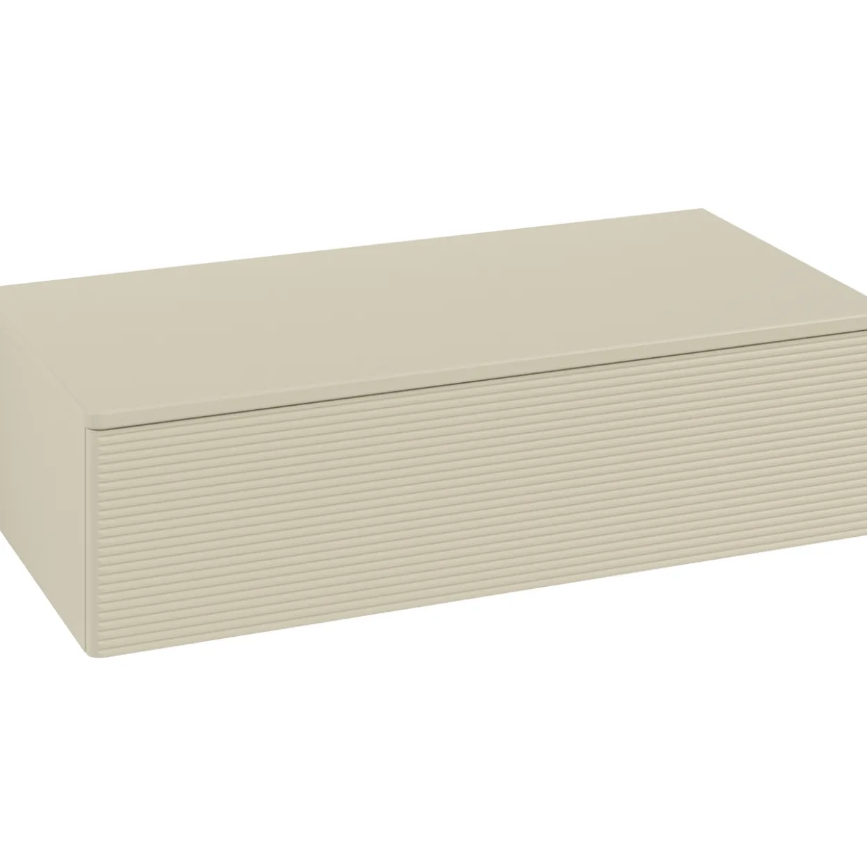 V&b antao sideskap 1 skuff rillet 1000x268x500 silkegrå