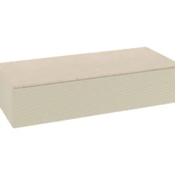 V&b antao sideskap 1 skuff rillet 1200x268x500 silkegrå/créme