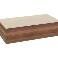 V&b antao sideskap 1 skuff rillet 1000x268x500 valnøtt/créme