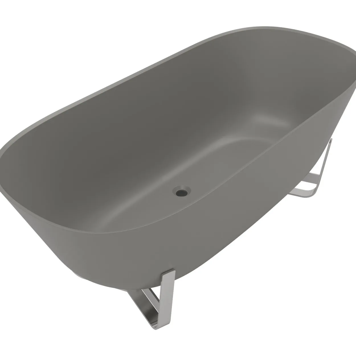 V&b antheus frittstående badekar 175x80 grey