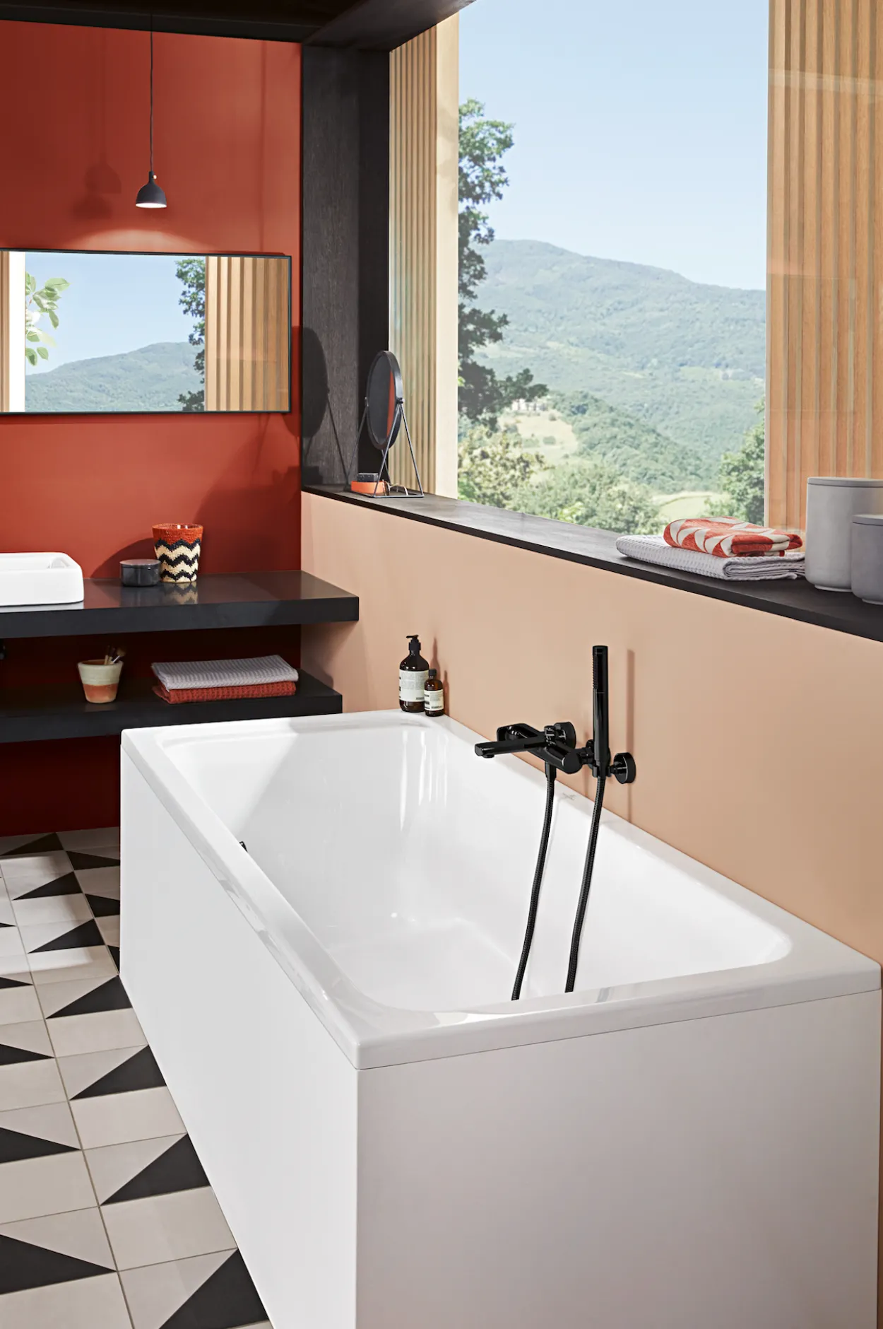 V&b architectura badekar 190x90 for innbygging hvit alpin