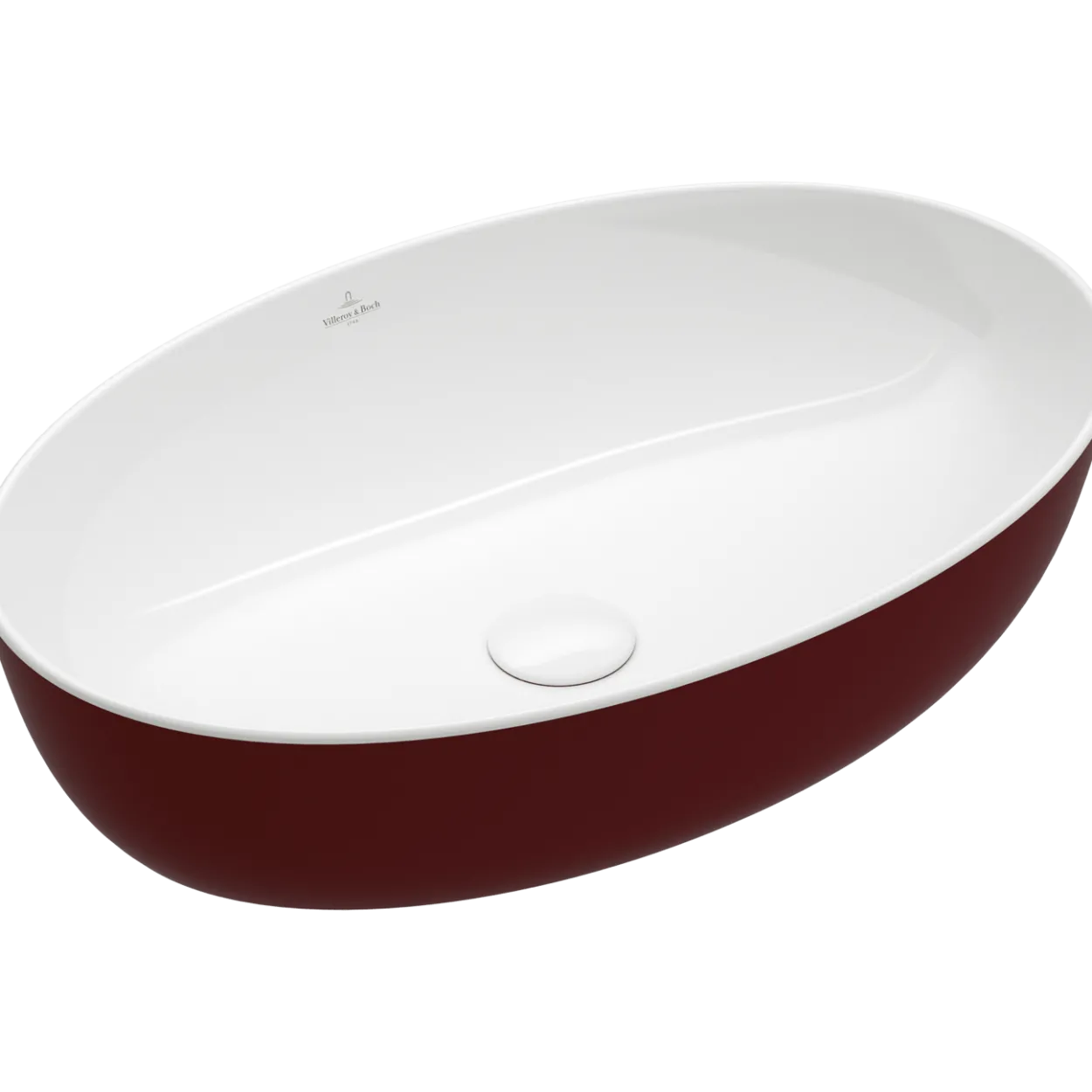 V&b artis servant oval 61x41 bordeaux