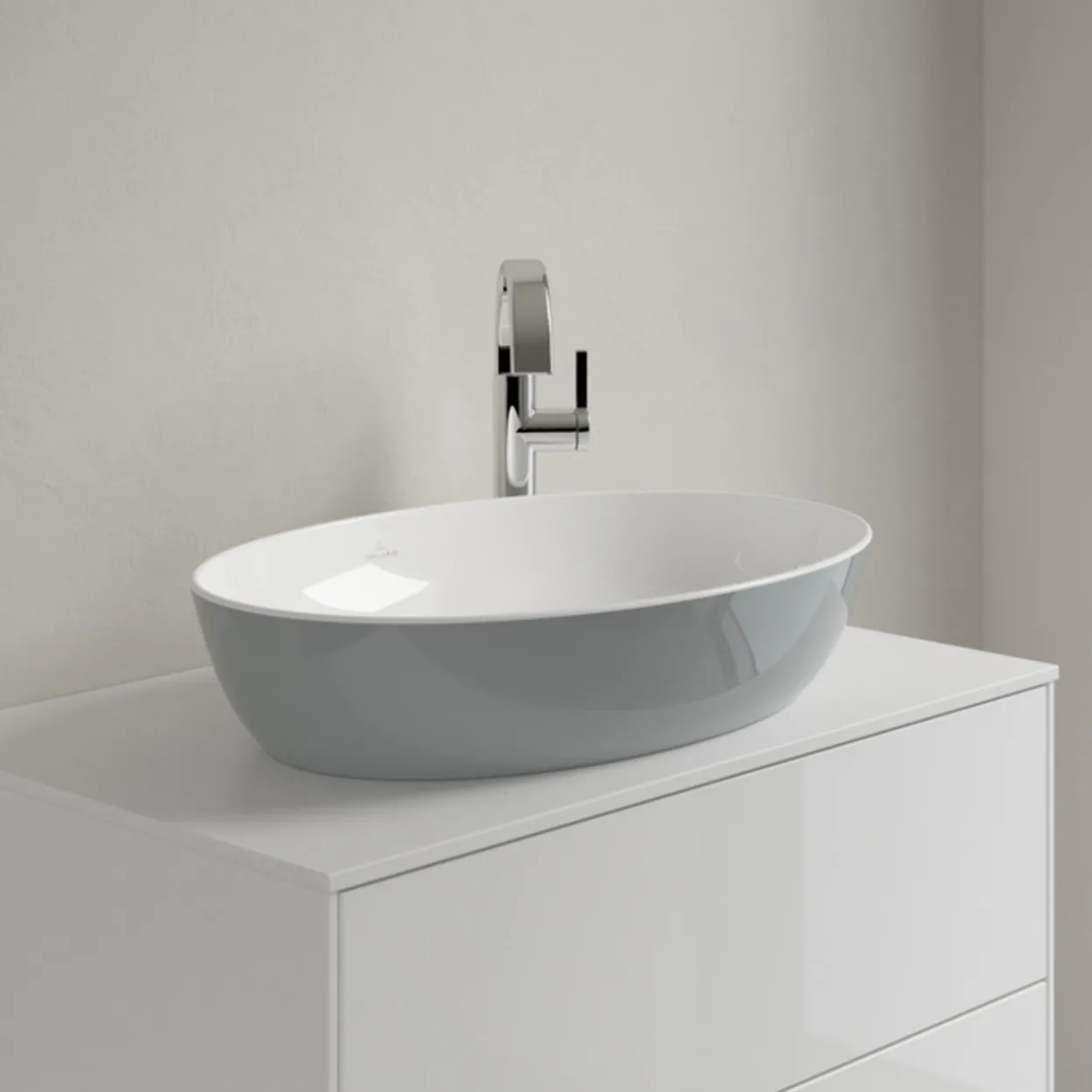 V&b artis servant oval 61x41 french linen