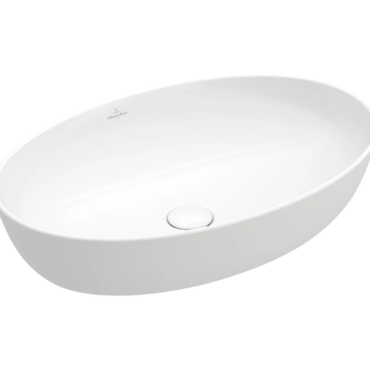 V&b artis servant oval 61x41 hvit alpin