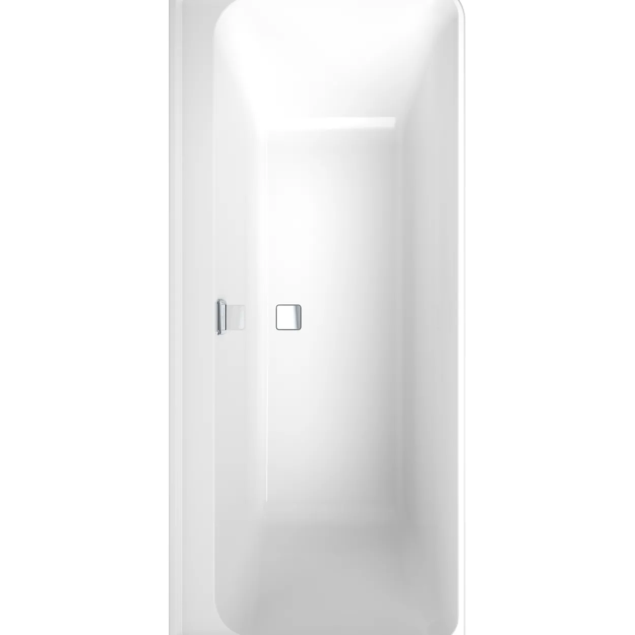 V&b collaro badekar 180x80 back to wall venstre med avløpssett i krom