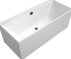 V&b collaro badekar 180x80 for innbygging med avløpssett i matt sort