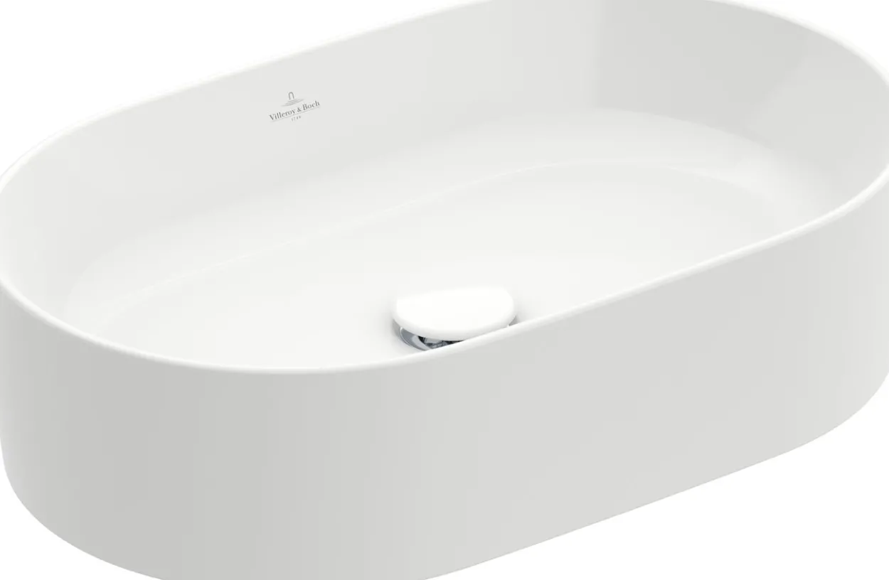 V&b collaro servant oval 56x36, titanceram hvit alpin u/overløp