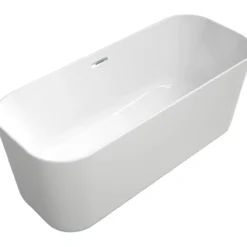 V&b finion badekar 170x70 med lys og designkant detaljer i krom