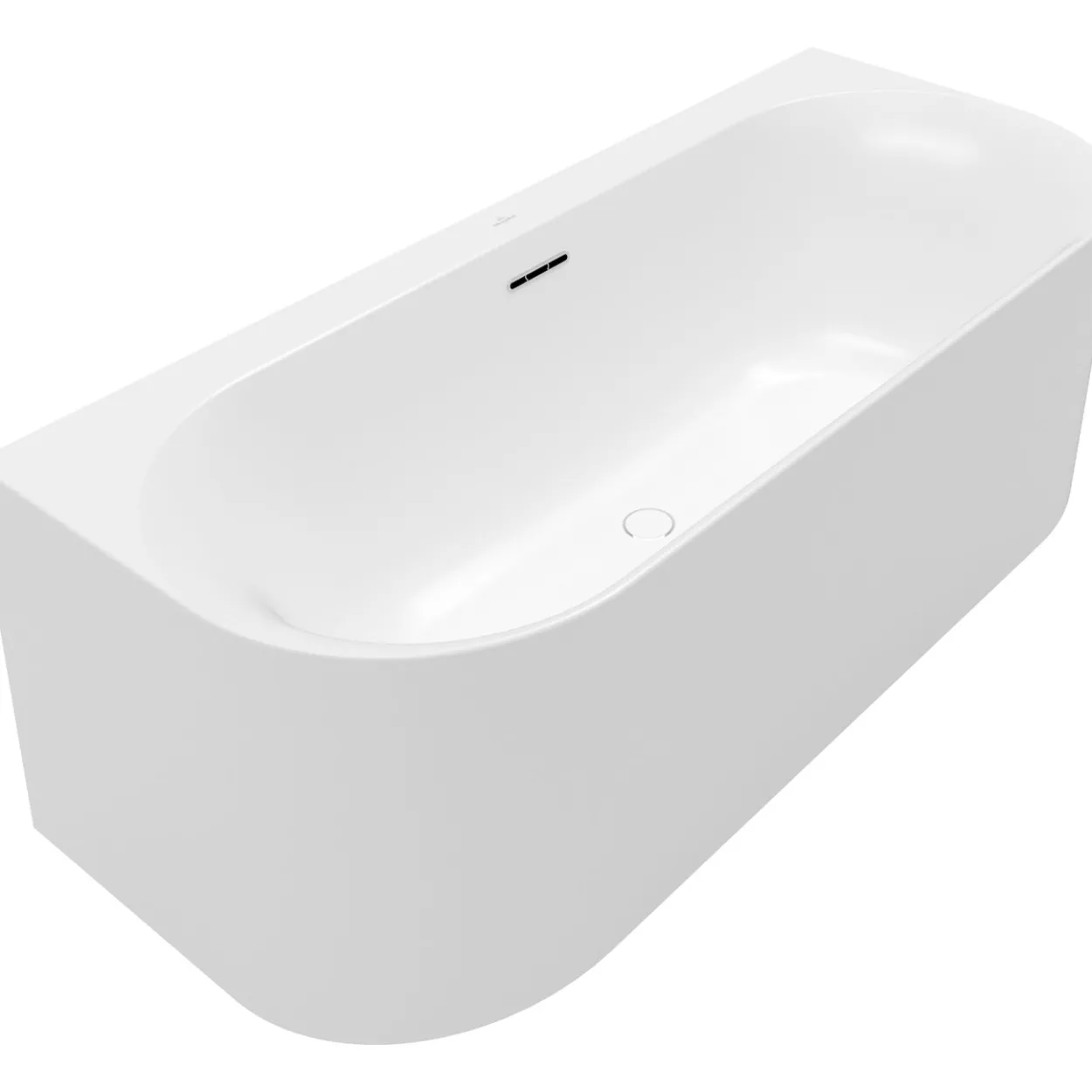 V&b loop & friends oval duo back-to-wall badekar 180x80 stone white