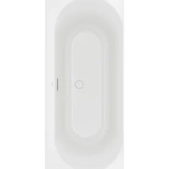 V&b loop & friends oval duo badekar 180x80 for innbygging stone white