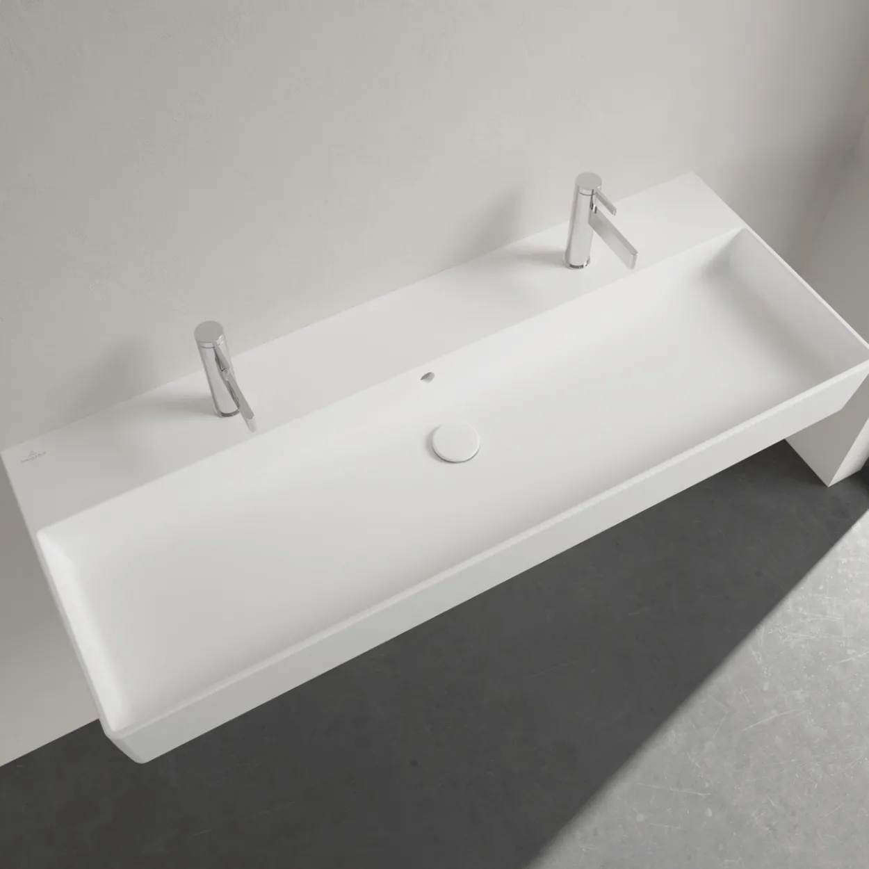 V&b memento 2.0 dobbel servant c+ 120x47 stone white