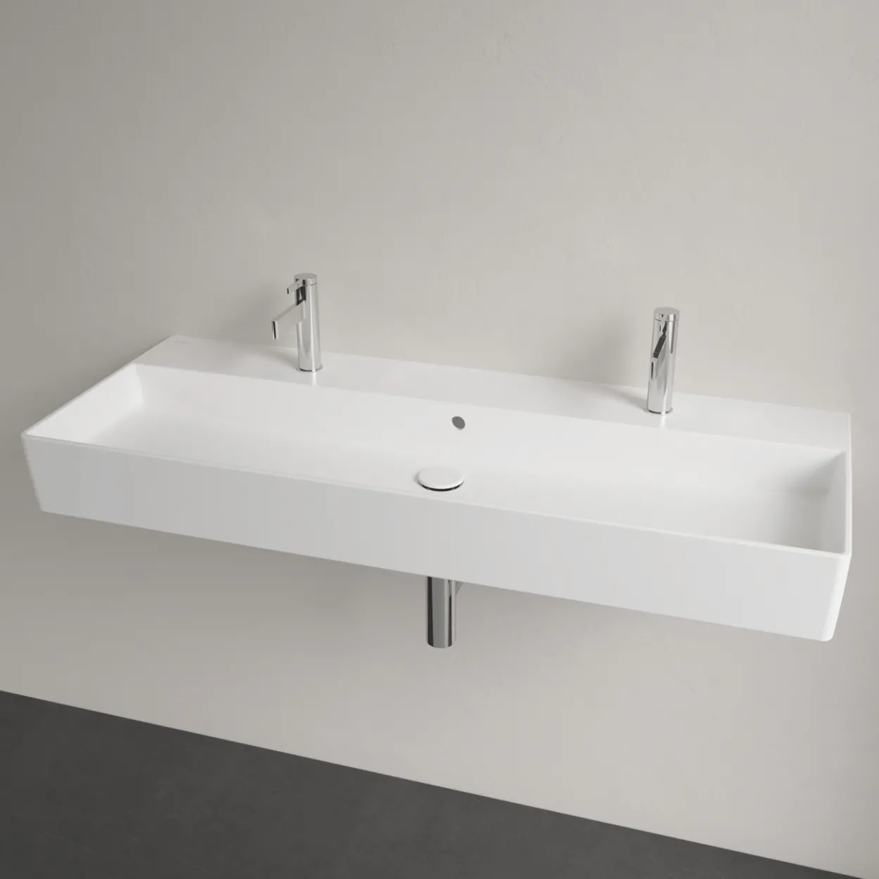 V&b memento 2.0 dobbel servant c+ 120x47 stone white