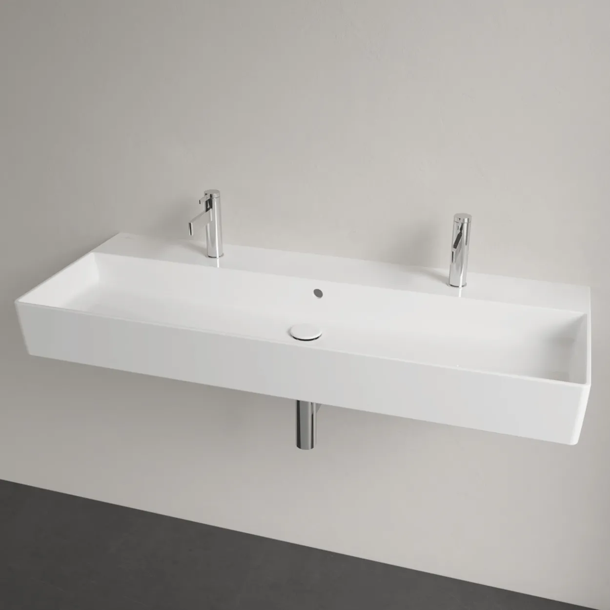 V&b memento 2.0 dobbel servant 120x47 hvit alpin