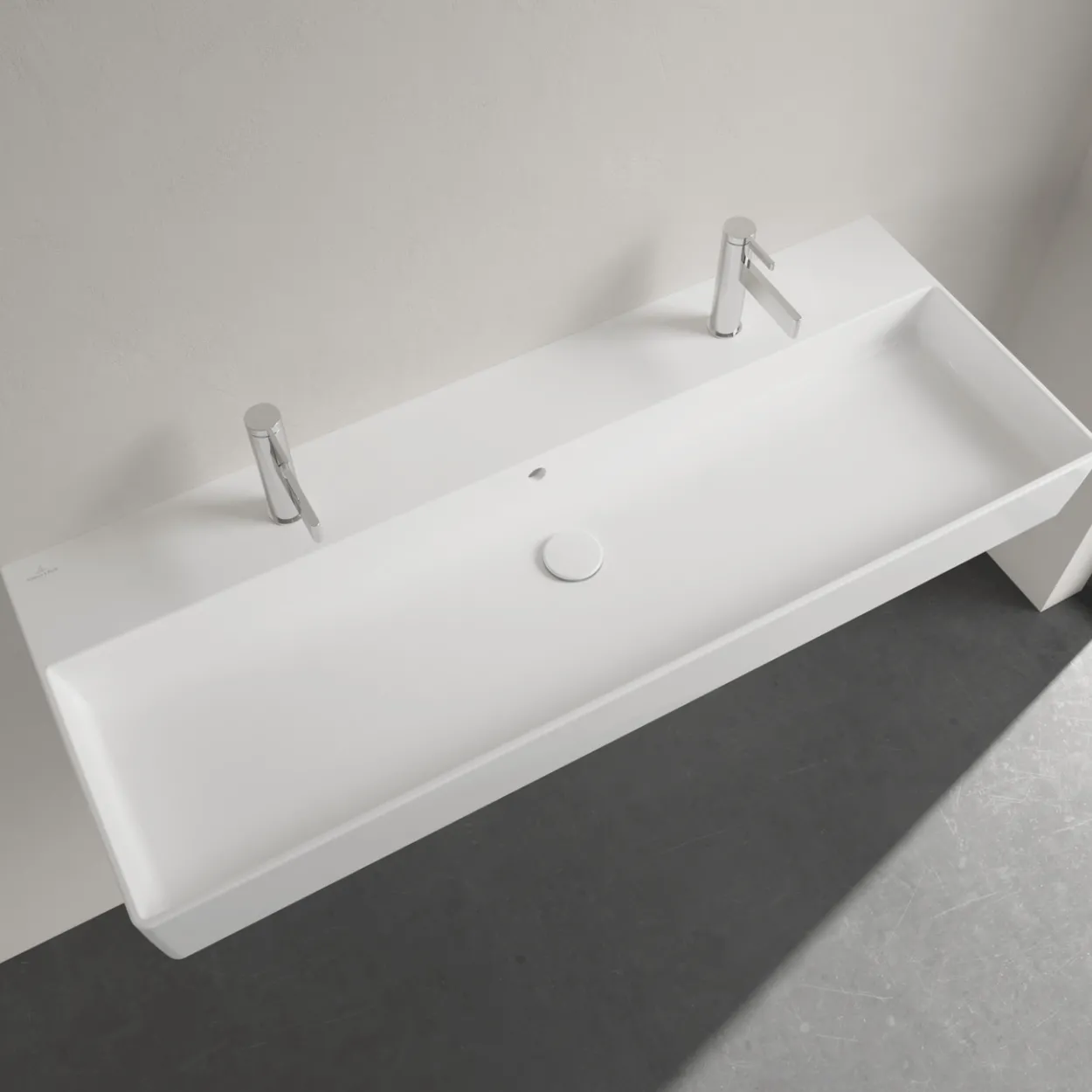 V&b memento 2.0 dobbel servant 120x47 hvit alpin