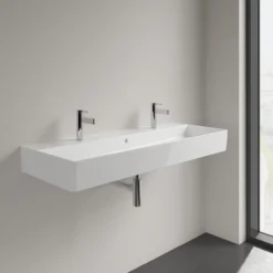 V&b memento 2.0 dobbel servant 120x47 hvit alpin