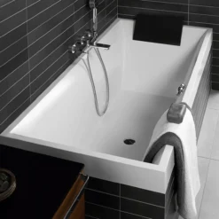 V&b square duo badekar 170x75 for innbygging hvit alpin