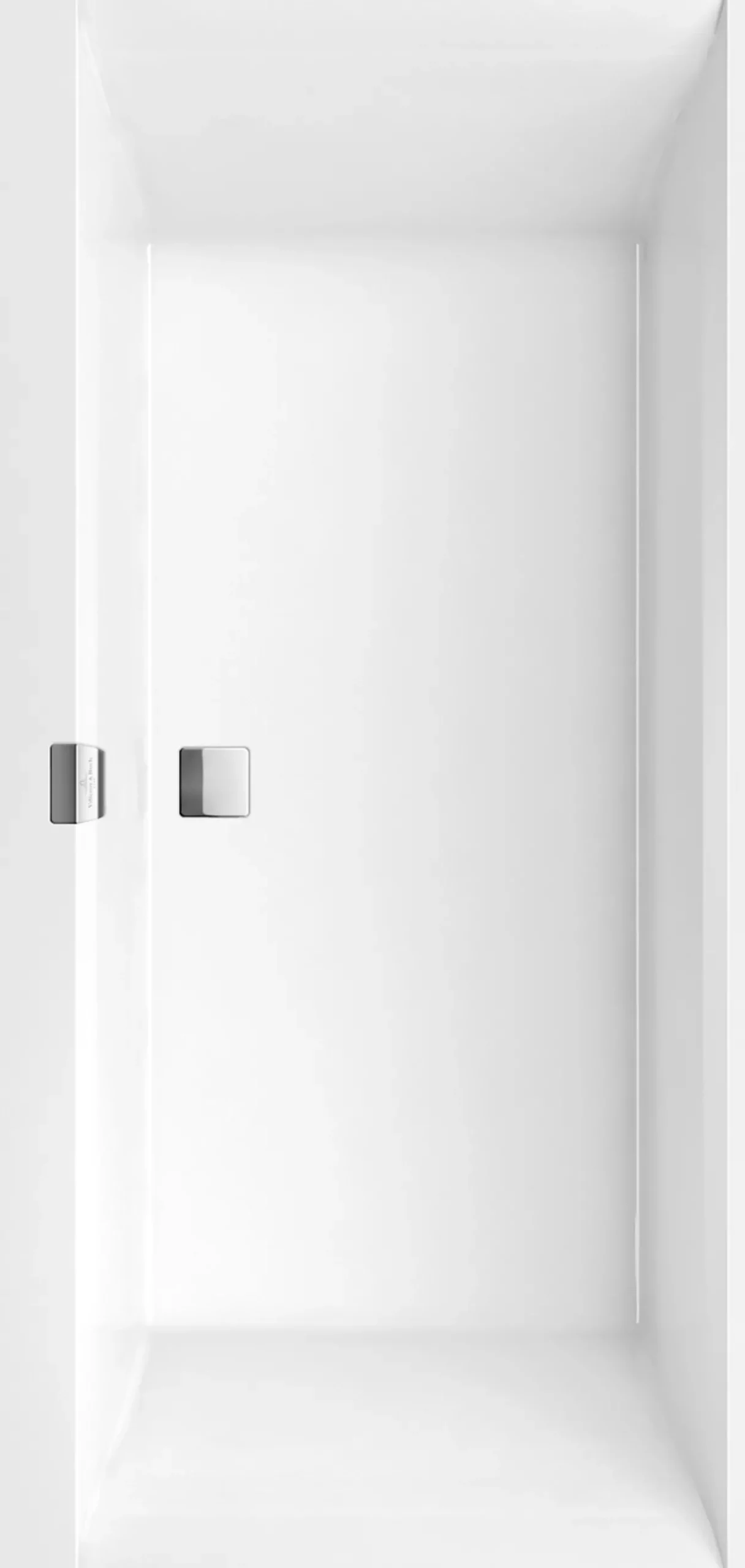 V&b squaro edge 12 badekar 190x90 for innbygging med avløpssett i krom