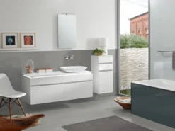 V&b squaro edge 12 badekar 170x75 for innbygging med avløpssett i krom