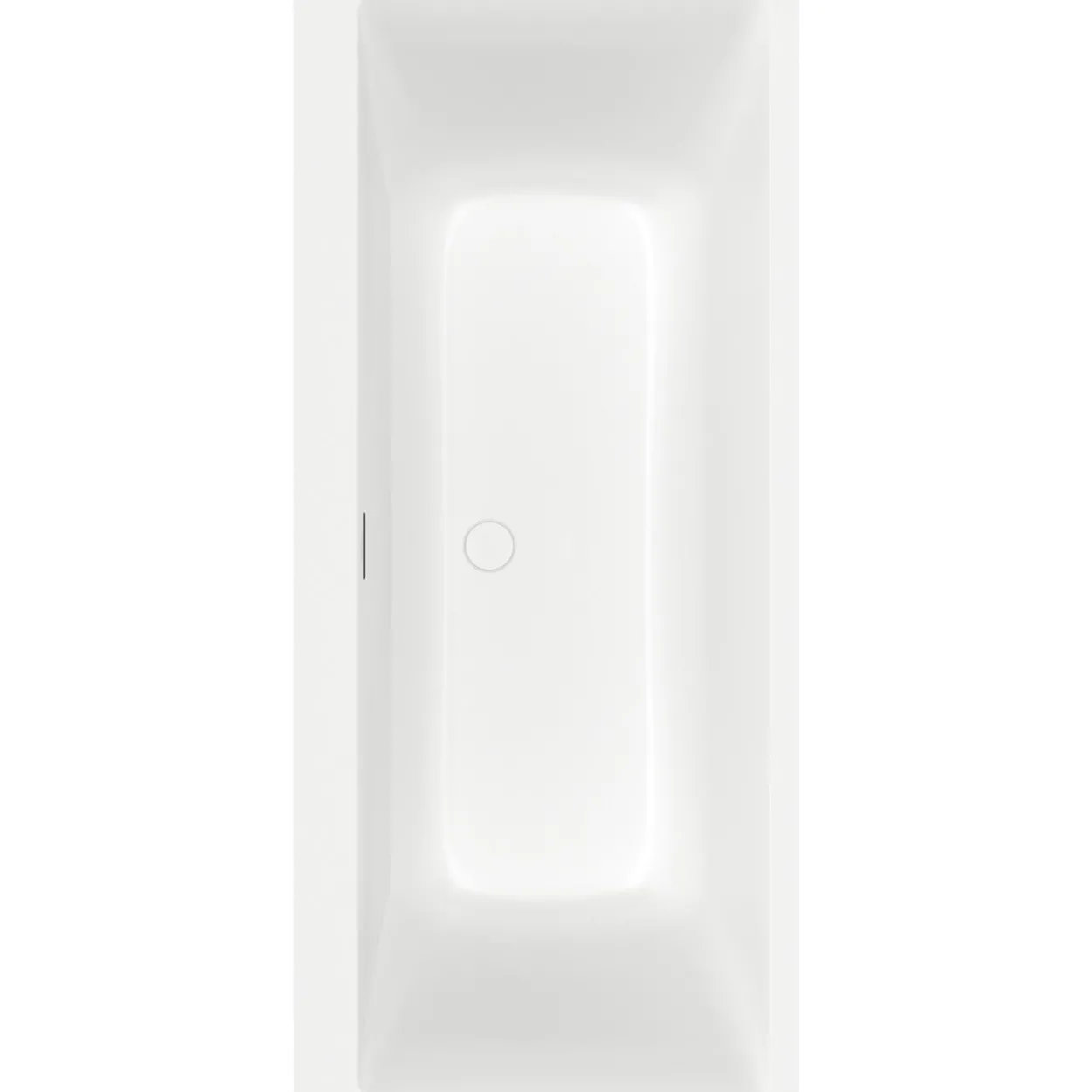 V&b subway 3.0 badekar 170x75 for innbygging stone white m/silentflow vannpåfylling