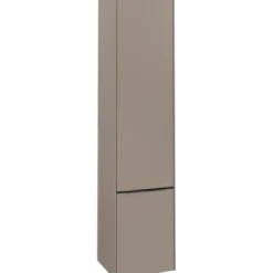 V&b subway 3.0 høyskap 40x171 høyre 2 dører taupe håndtak i volcano black