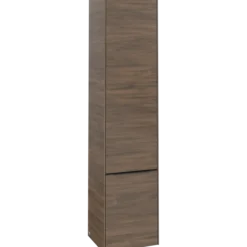 V&b subway 3.0 høyskap 40x171 venstre 2 dører arizona oak håndtak i volcano black