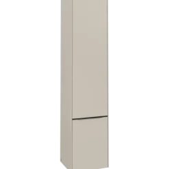 V&b subway 3.0 høyskap 40x171 venstre 2 dører cashmere grey håndtak i volcano black