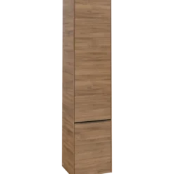 V&b subway 3.0 høyskap 40x171 venstre 2 dører kansas oak håndtak i volcano black