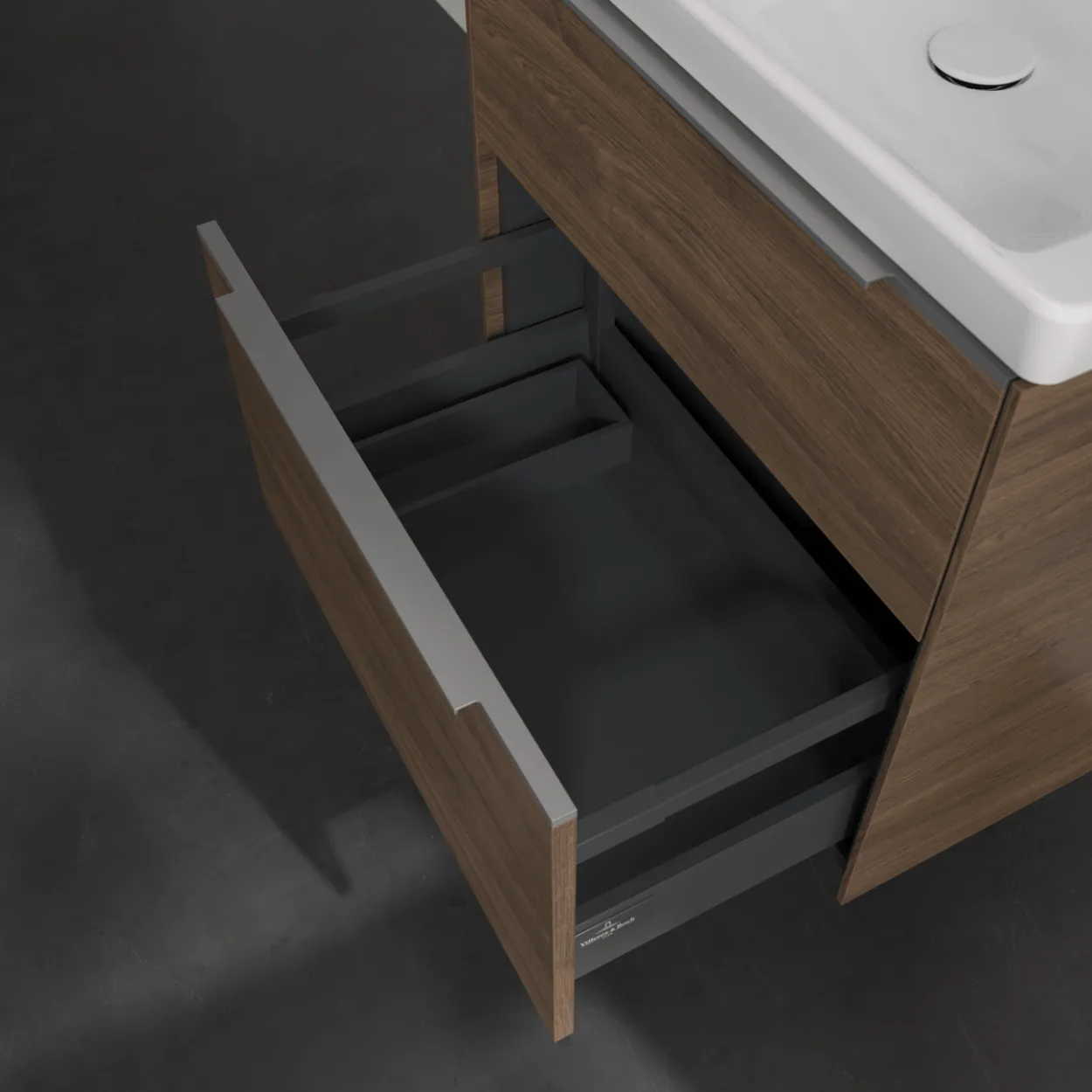 V&b subway 3.0 servantskap 62x57 arizona oak håndtak i krom