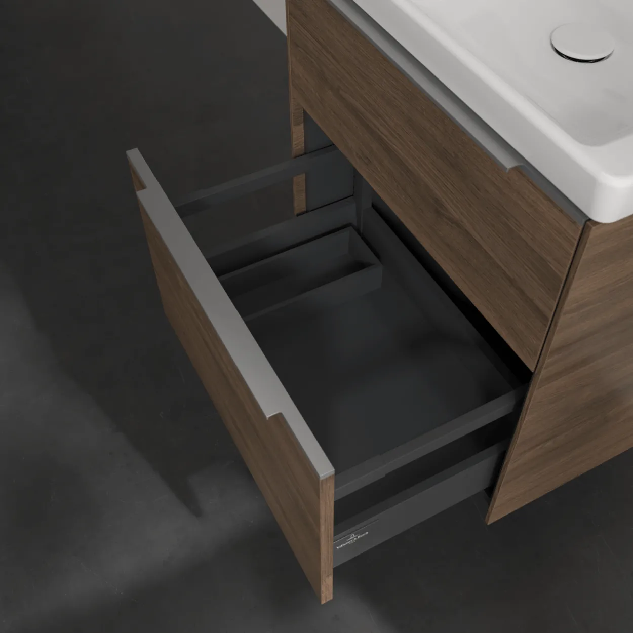 V&b subway 3.0 servantskap 57x47 arizona oak håndtak i krom
