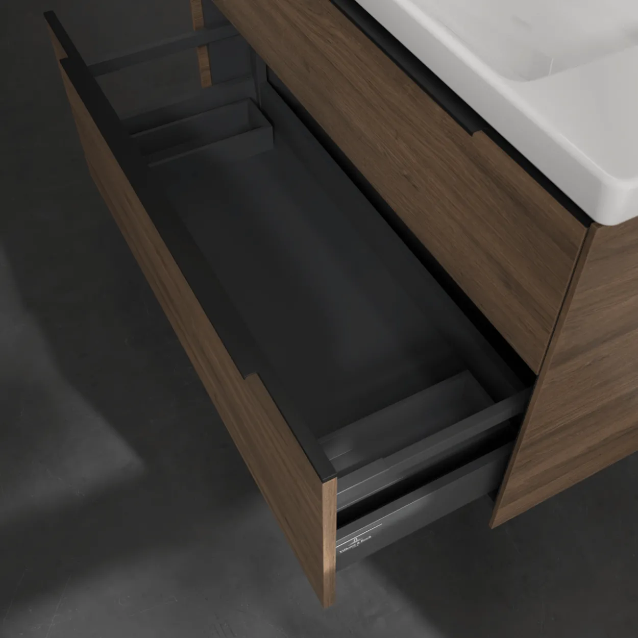 V&b subway 3.0 servantskap 97x57 arizona oak håndtak i volcano black