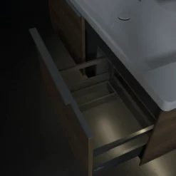 V&b subway 3.0 servantskap 127x42 arizona oak m/lys håndtak i krom