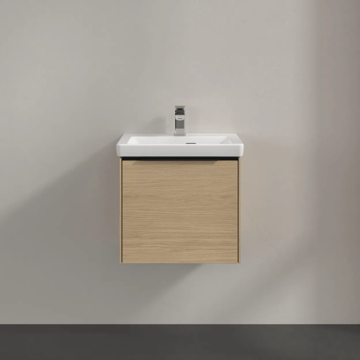 V&b subway 3.0 servantskap 47x42 arizona oak m/lys håndtak i volcano black