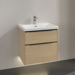 V&b subway 3.0 servantskap 62x57 arizona oak m/lys håndtak i volcano black