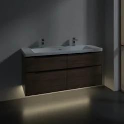 V&b subway 3.0 servantskap 127x57 arizona oak m/lys håndtak i volcano black