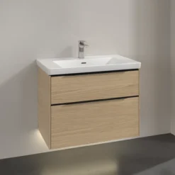 V&b subway 3.0 servantskap 77x57 arizona oak m/lys håndtak i volcano black