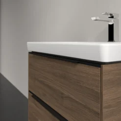V&b subway 3.0 servantskap 57x47 arizona oak m/lys håndtak i volcano black