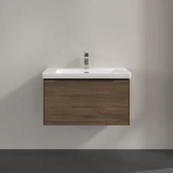 V&b subway 3.0 servantskap 77x42 arizona oak m/lys håndtak i volcano black