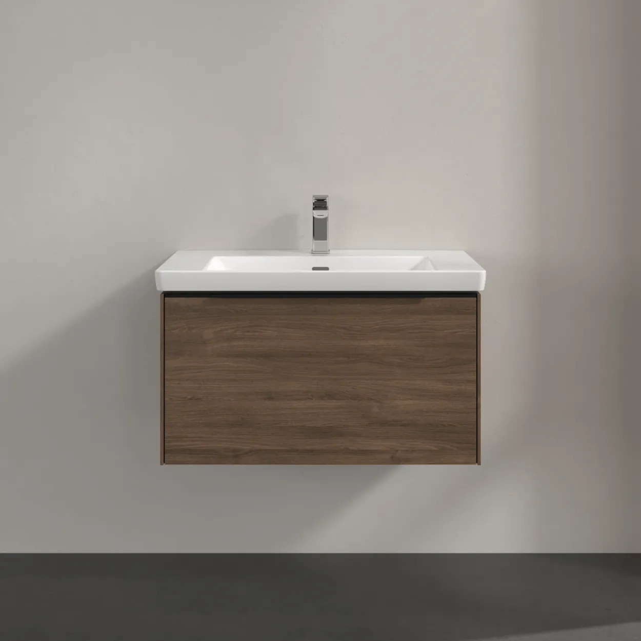 V&b subway 3.0 servantskap 77x42 arizona oak m/lys håndtak i volcano black