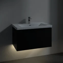 V&b subway 3.0 servantskap 77x42 arizona oak m/lys håndtak i volcano black