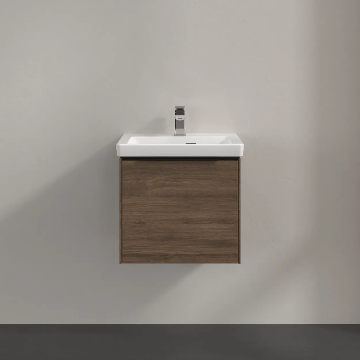 V&b subway 3.0 servantskap 47x42 arizona oak m/lys håndtak i volcano black