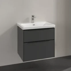 V&b subway 3.0 servantskap 62x57 black graphite håndtak i volcano