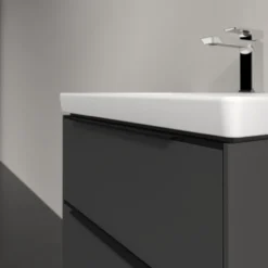 V&b subway 3.0 servantskap 57x47 black graphite håndtak i volcano