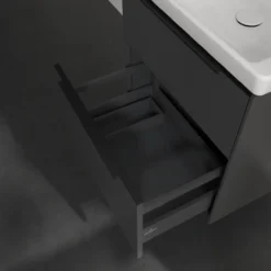 V&b subway 3.0 servantskap 57x47 black graphite håndtak i volcano