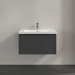 V&b subway 3.0 servantskap 77x42 black graphite m/lys håndtak i volcano