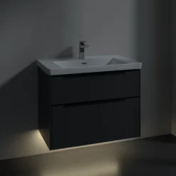 V&b subway 3.0 servantskap 77x57 black graphite m/lys håndtak i volcano