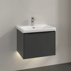 V&b subway 3.0 servantskap 57x42 black graphite m/lys håndtak i volcano